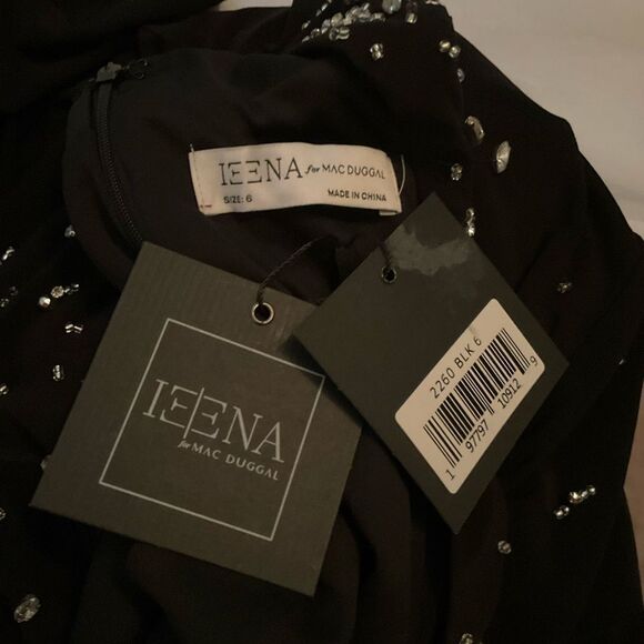 MAC DUGGAL 2260 Black High Neck Sleeveless Beaded Jersey Fitted Gown - Picture 12 of 12